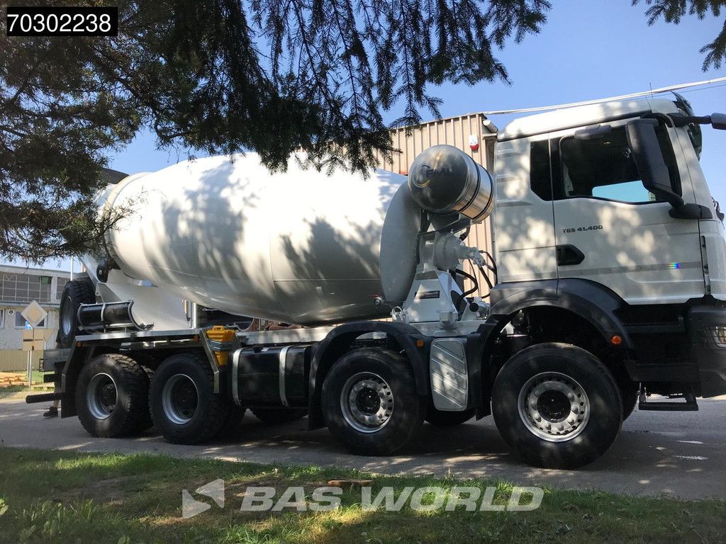 MAN TGS 41.400 8X4 10m3 FML mixer Steelsuspension Manual Airco EURO 2