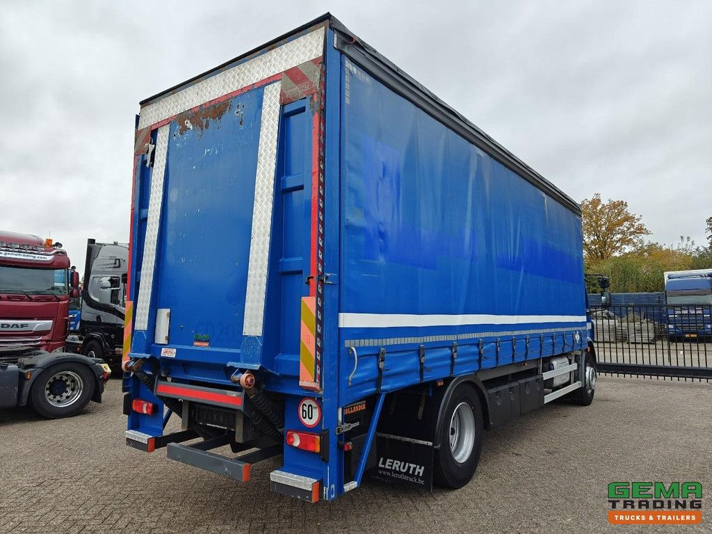 DAF FA LF280 4x2 Daycab Euro 6 - 6 cylinder - 7.5 m sliding tarpaulin + 2500 kg tail lift - HH floor