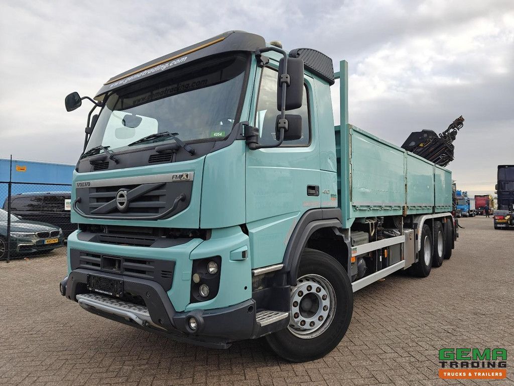 Volvo FMX 410 8x4/4 Daycab Euro5 - Open Loading Platform 6.8m + Hiab 244 E-6 Hipro - 258,000km - Hub Reduction - 05/2026 MOT