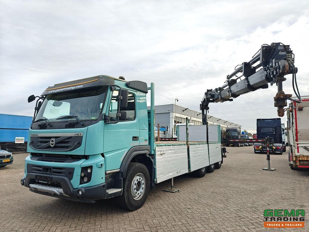 Volvo FMX 410 8x4/4 Daycab Euro5 - Open Loading Platform 6.8m + Hiab 244 E-6 Hipro - 258,000km - Hub Reduction - 05/2026 MOT