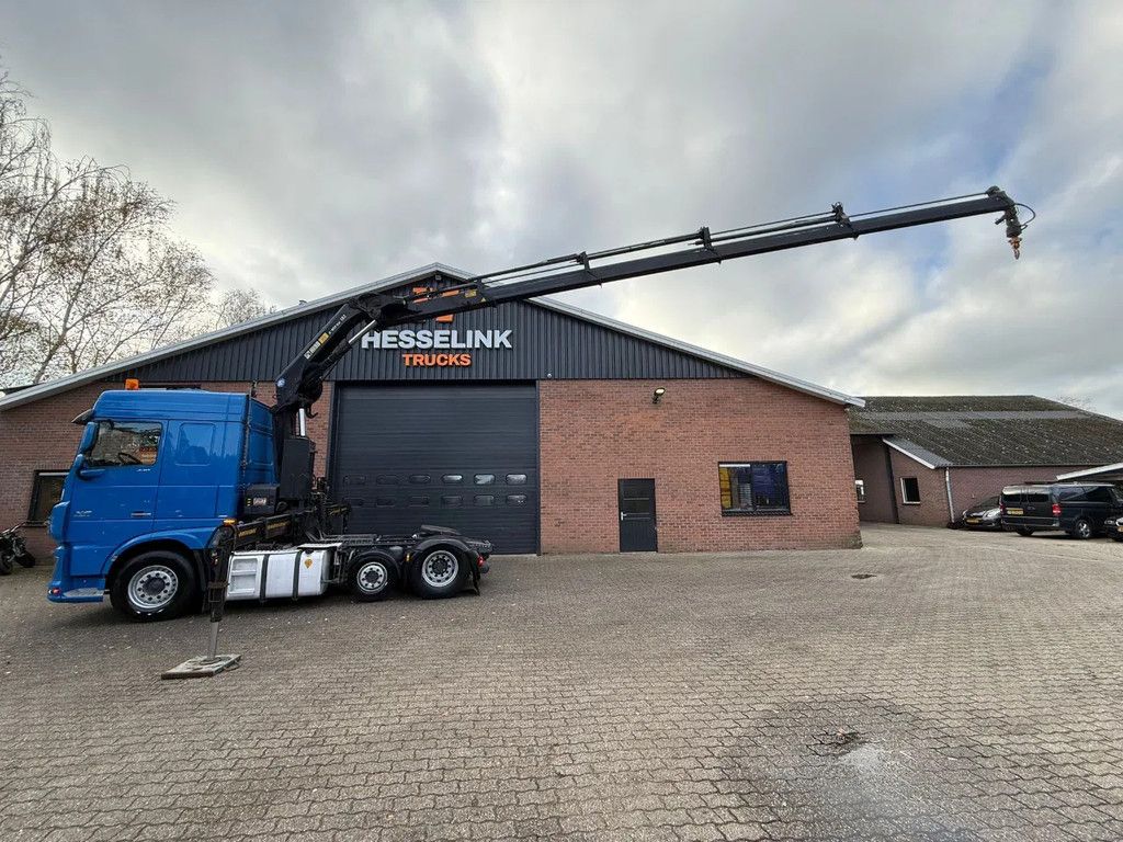 DAF XF 440 6X2 HIAB 19 ton/meter kraan Schuifschotel EURO 6 APK 05/2026
