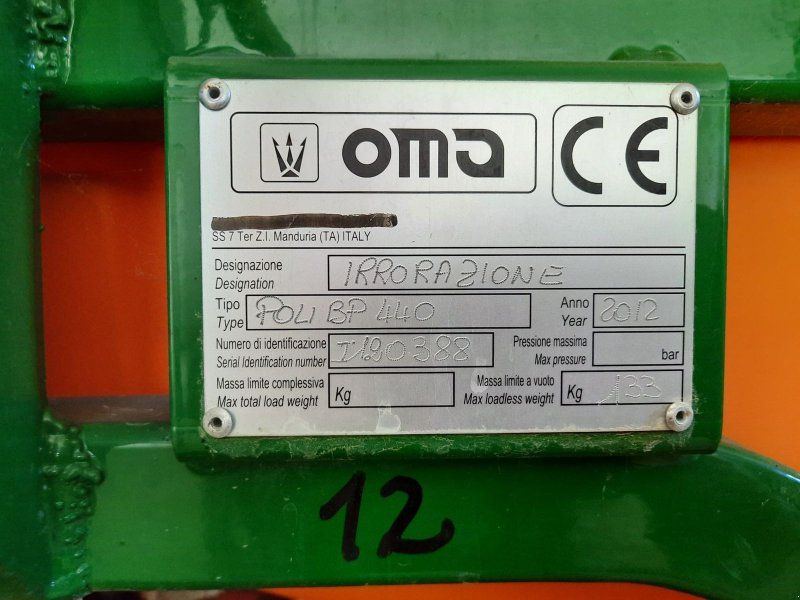 Stattelspritze OMA 440 Liter