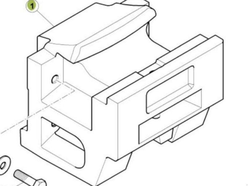 Claas Frontgewicht Celtis 456, Ergos 456, 466