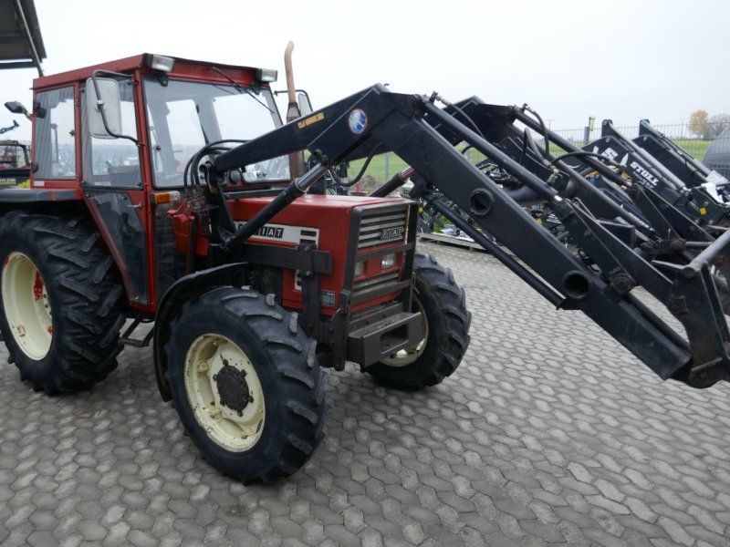 Fiat 566DT Allr. mit Industriefrontlader. Technisch OK!