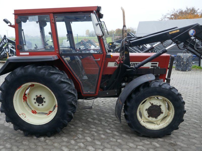 Fiat 566DT Allr. mit Industriefrontlader. Technisch OK!