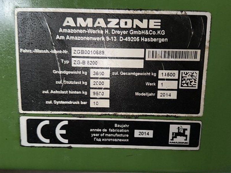 Amazone ZG-B 8200