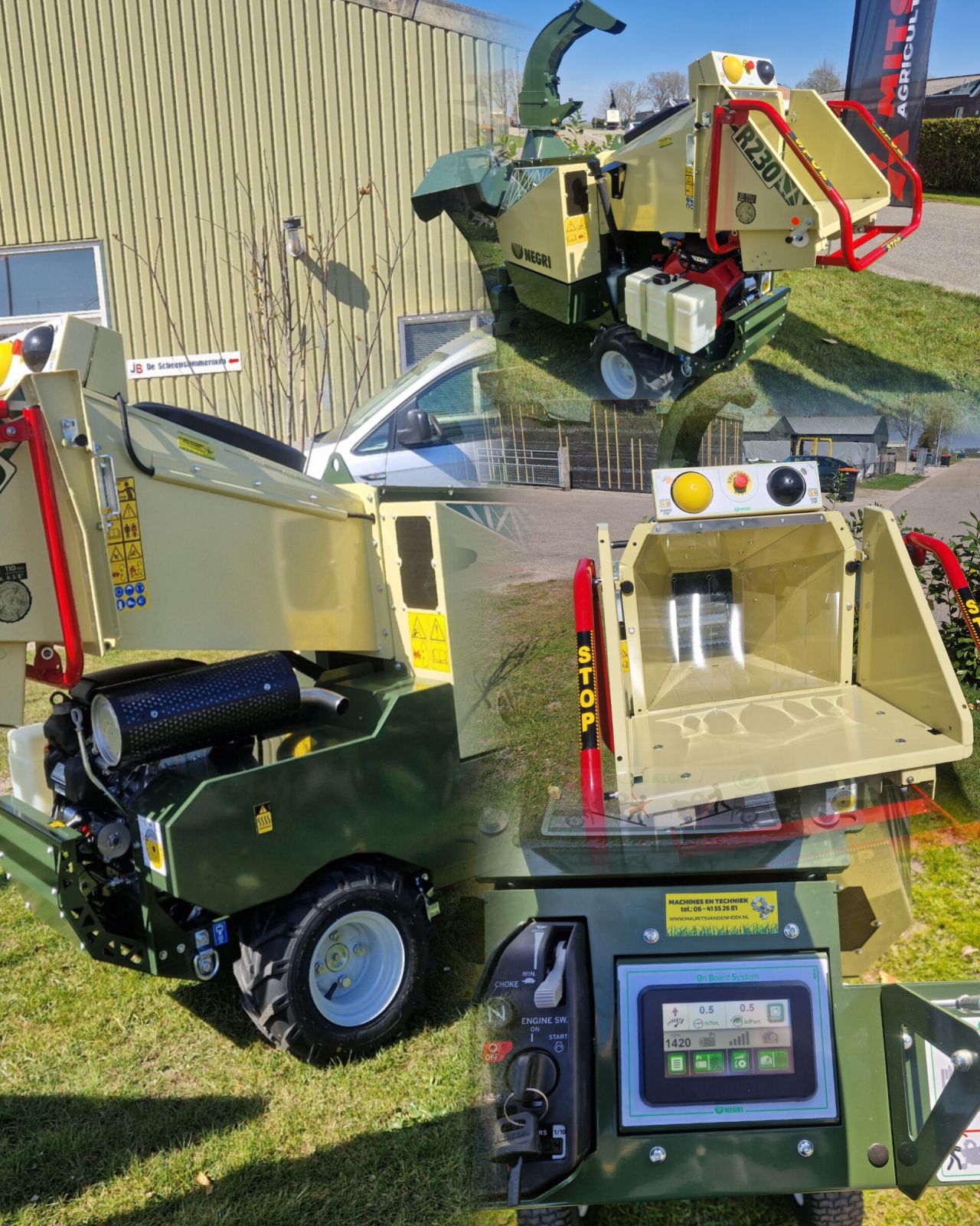 Demonstratie houtversnipperaars