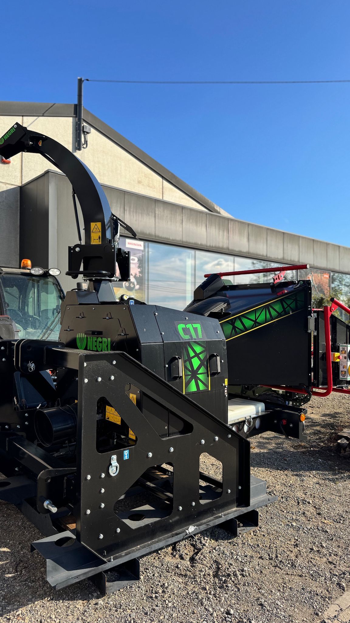 Demonstratie houtversnipperaars