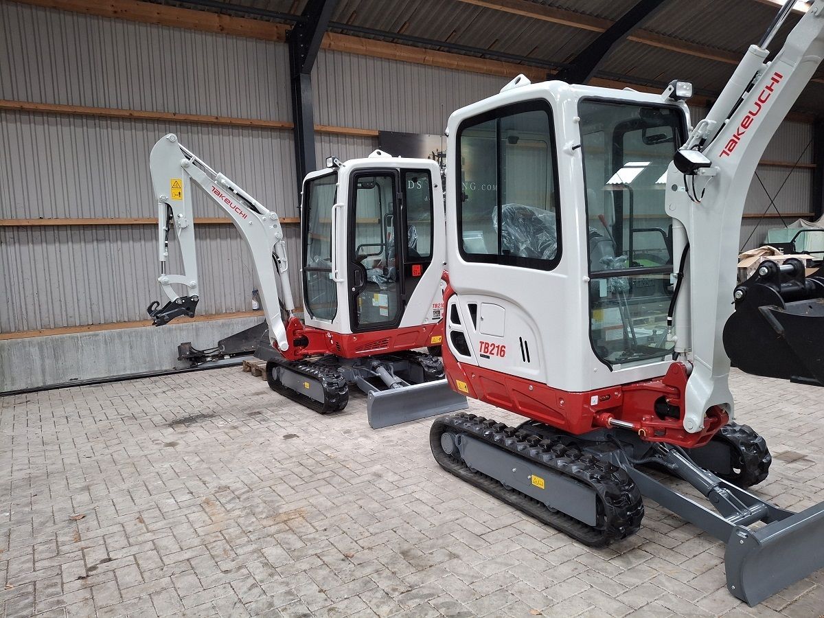 Takeuchi TB216 minigraver, minikraan, BJ2025, Nieuw!