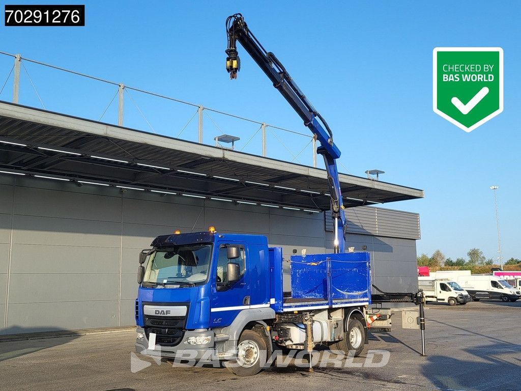 DAF LF LF 260 4X2 HIAB 111 B-2 Hiduo Crane Automatic ACC Euro 6
