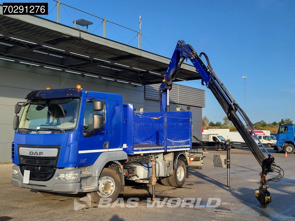 DAF LF LF 260 4X2 HIAB 111 B-2 Hiduo Crane Automatic ACC Euro 6