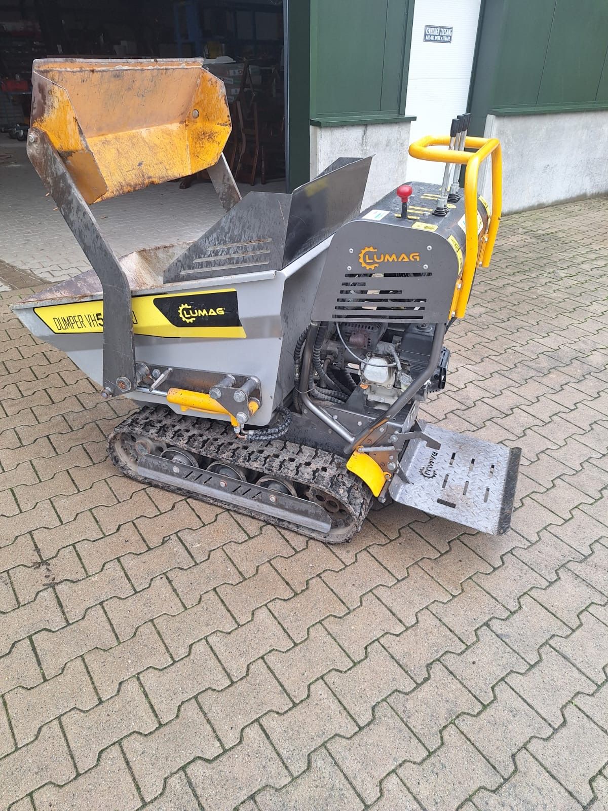Te koop Lumag rubs dumper 500 kg laad vermogen Duits fabrikaat.