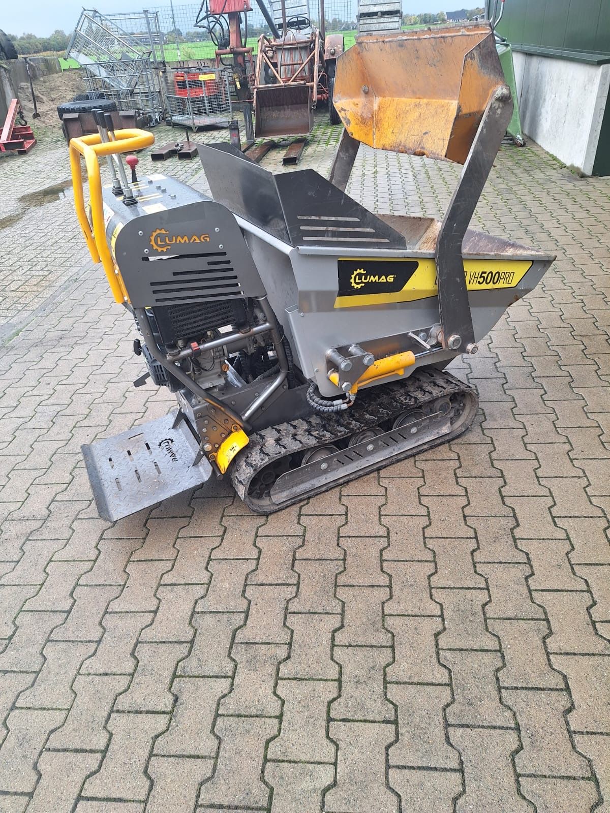 Te koop Lumag rubs dumper 500 kg laad vermogen Duits fabrikaat.