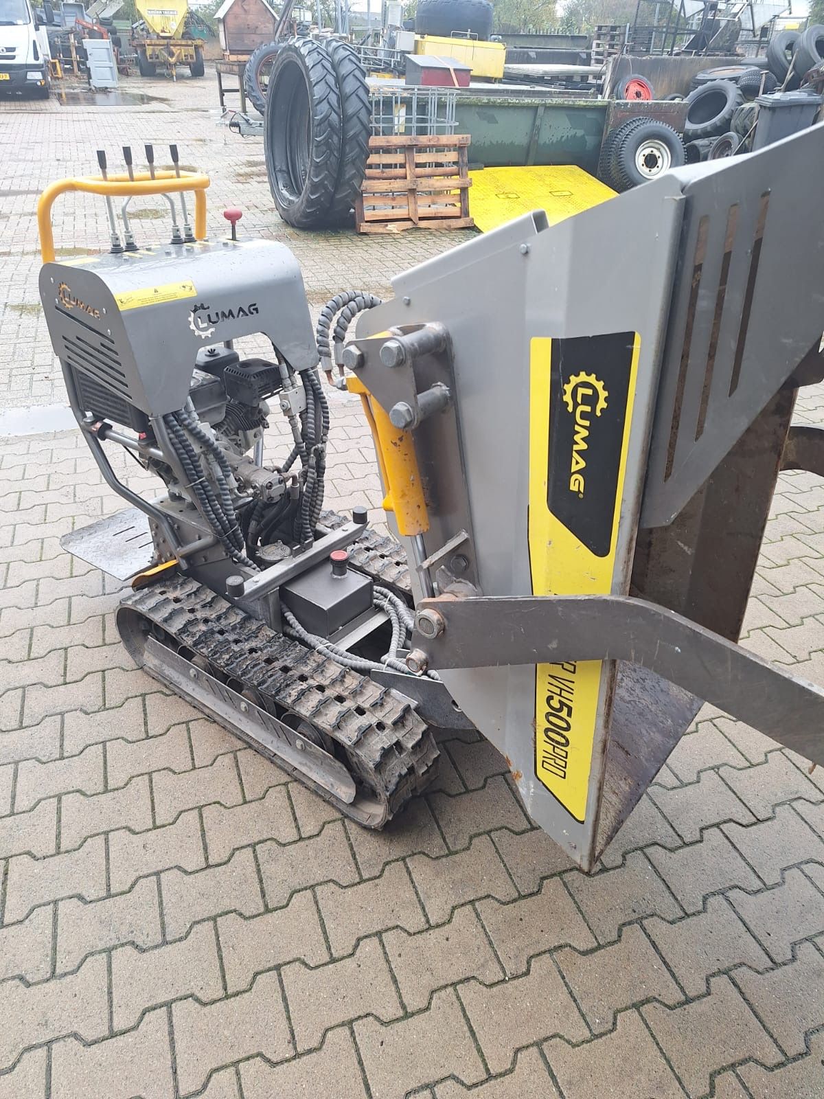 Te koop Lumag rubs dumper 500 kg laad vermogen Duits fabrikaat.