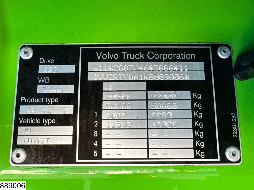 Volvo FH 460 EURO 6, Standairco, Hydraulic