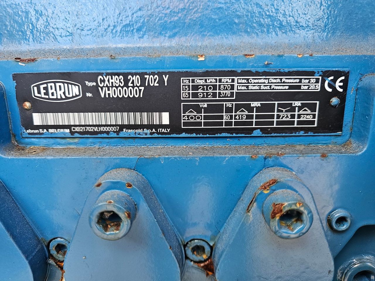 Lebrun PCA 65 0101 Airco Voor Geparkeerde Vliegtuigen