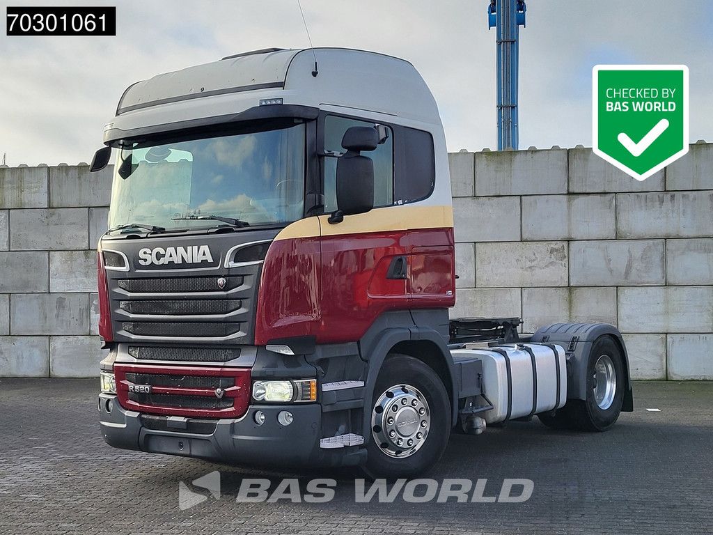 Scania R520 4X2 3-Pedals Retarder PTO 2x Tanks Full-Air Alcoa