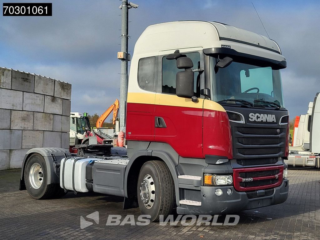 Scania R520 4X2 3-Pedals Retarder PTO 2x Tanks Full-Air Alcoa