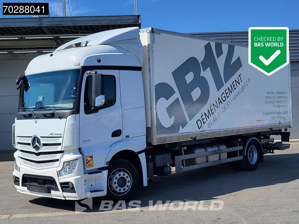 Mercedes Actros 1842 4X2 19tonner BDF box Ladebordwand Navi Automatic Euro 6