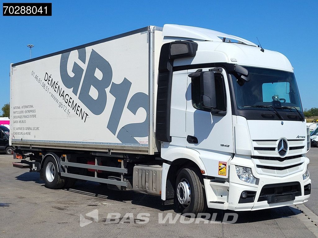 Mercedes Actros 1842 4X2 19tonner BDF box Ladebordwand Navi Automatic Euro 6