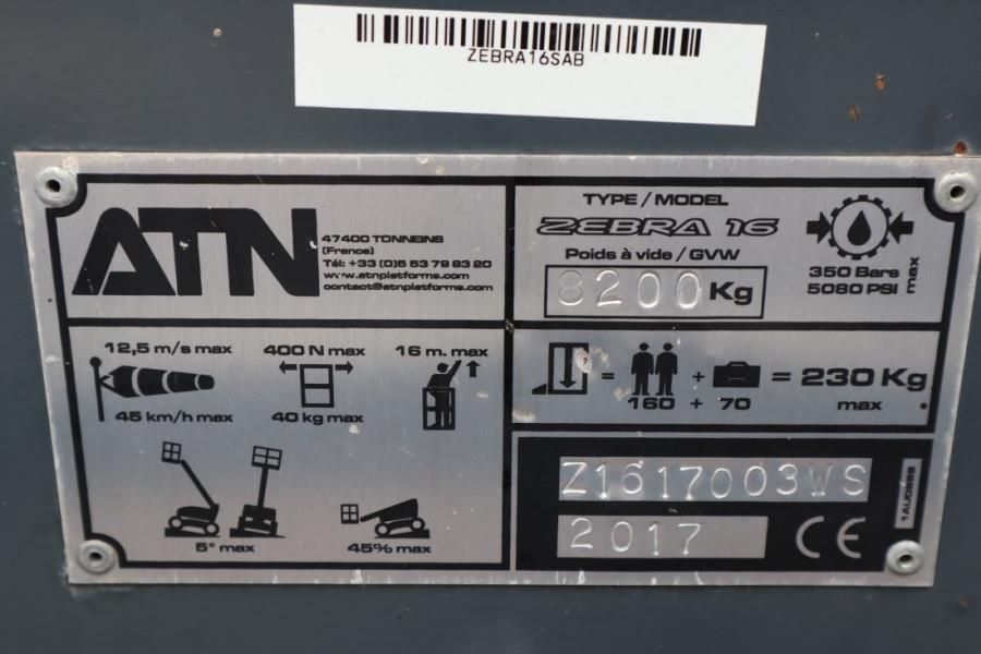 ATN Zebra 16 Guarantee! Diesel, Hydr. Stabilisers, 4x4