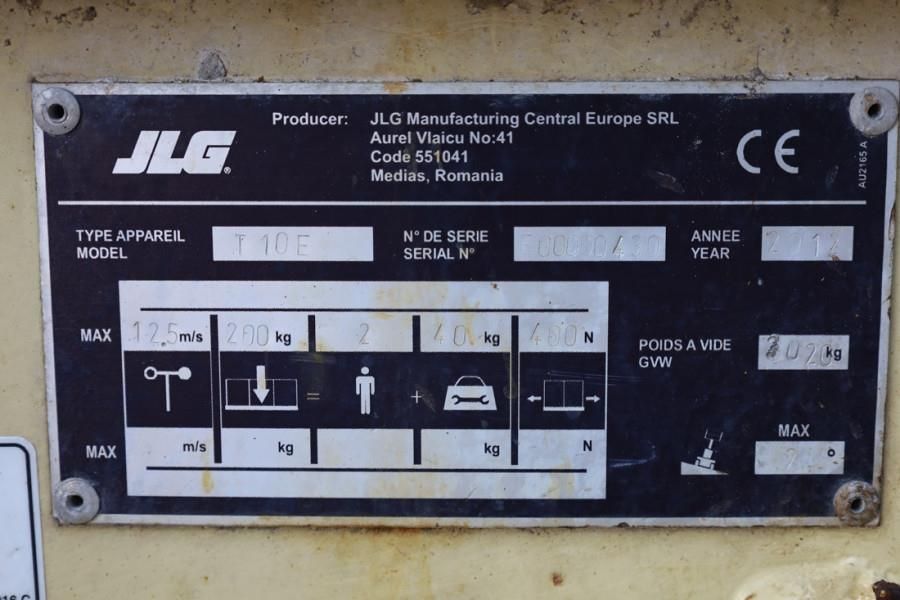 JLG Toucan 10E Electric, 10.1 m Working Height, 200kg