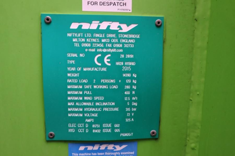 Niftylift HR28 HYBRIDE Valid inspection, *Guarantee! Hybrid,