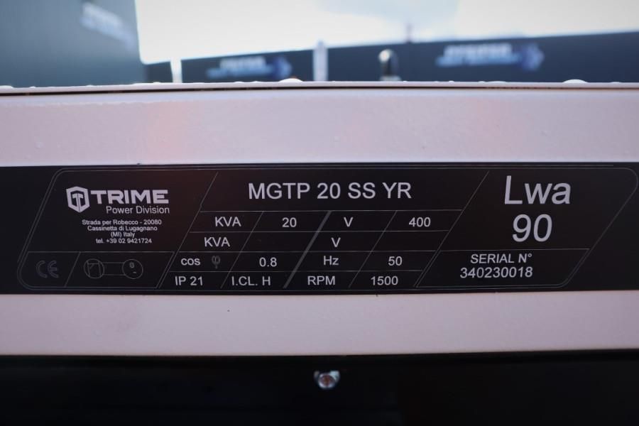 Trime MGTP 20 SS YR Valid inspection, *Guarantee! Diesel