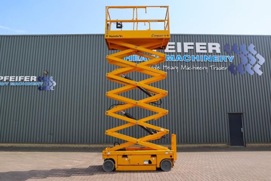 Haulotte Compact 14 Electric, 14m Working Height, 350kg Cap