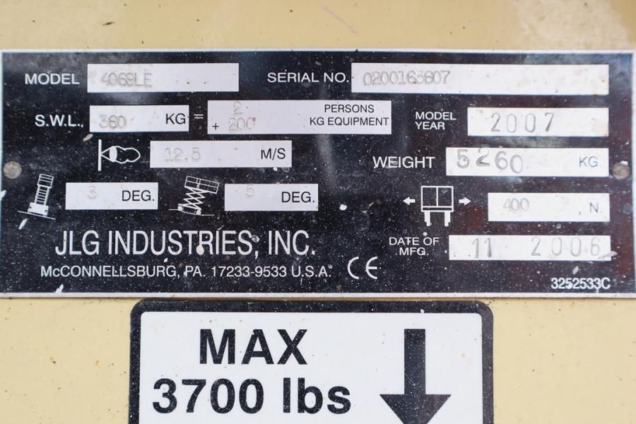 JLG 4069LE Electric, 14.2m Working Height, 360kg Capac