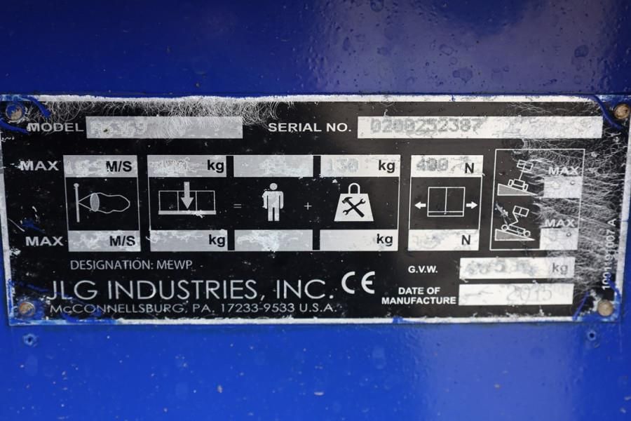 JLG M3369 Hybrid, 12m Working Height, 450kg Capacity,