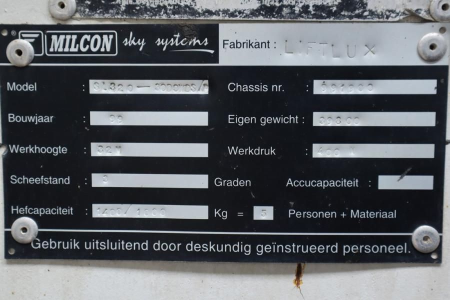 Liftlux SL320-30DS Diesel, 4x4 Drive, 34m Working Height,