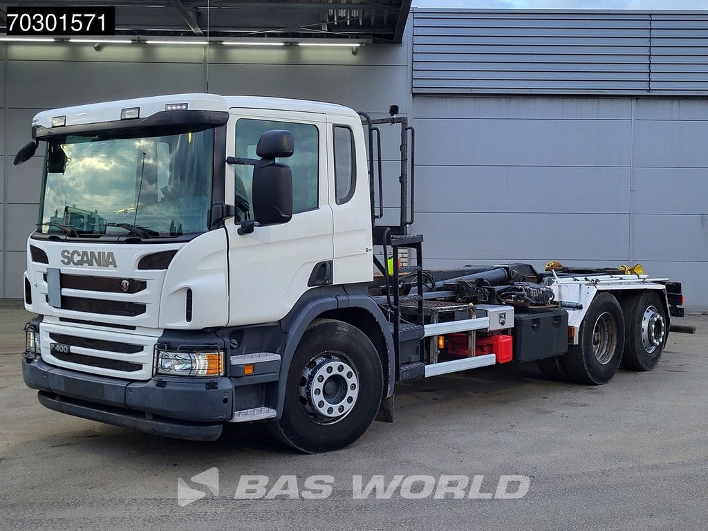 Scania P400 6X2 20 tons HIAB containersystem Retarder Automatic Lift+steering Euro 5