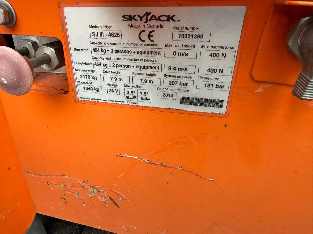 Skyjack sj lll 4626