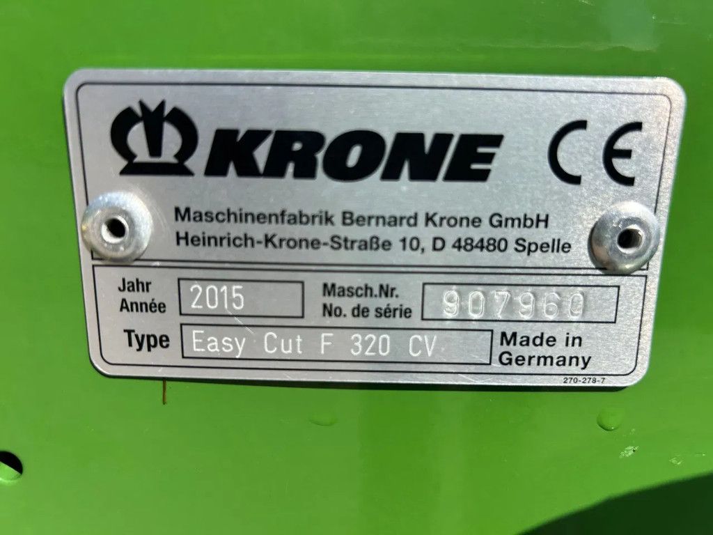 Krone Easycut 9140 CV triple maaier
