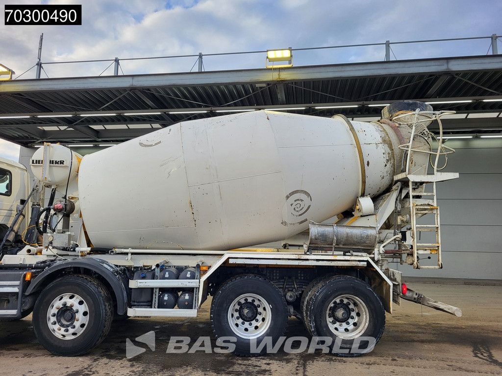 Scania P410 8X4 9m3 Liebherr HTM 904 FL mixer Steelsuspension Automatic Euro 6