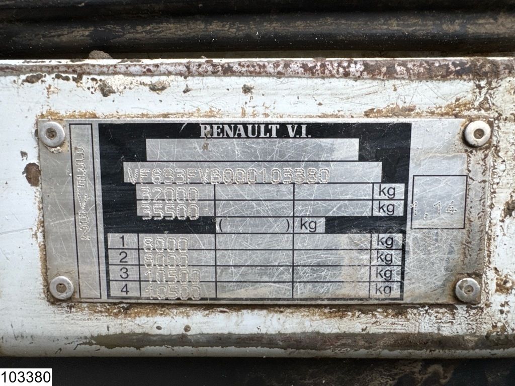 Renault Kerax 370 8x4, EURO 3, Cifa, 9m3, Remote