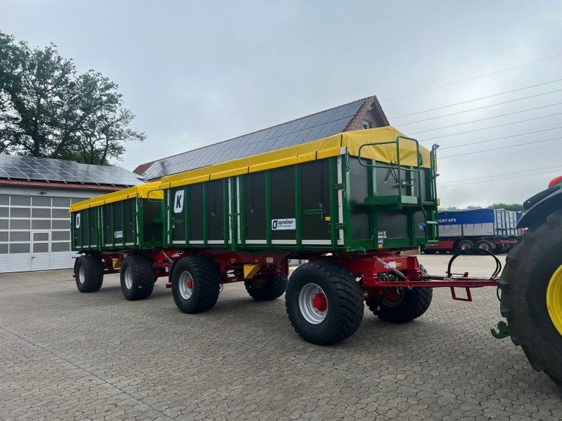 Kröger 18to 560er bereift 3 Schieber mit Kunststoffbordwand Interne Nr.