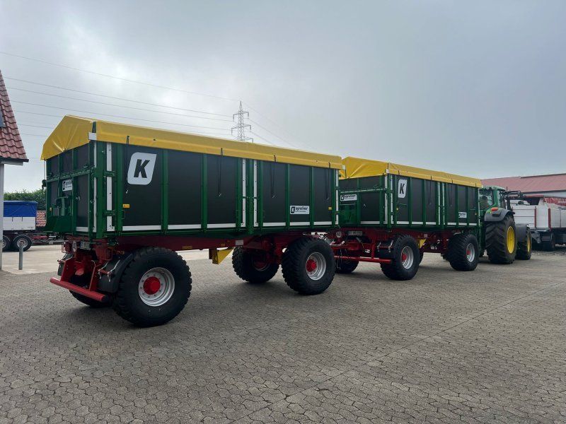 Kröger 18to 560er bereift 3 Schieber mit Kunststoffbordwand Interne Nr.