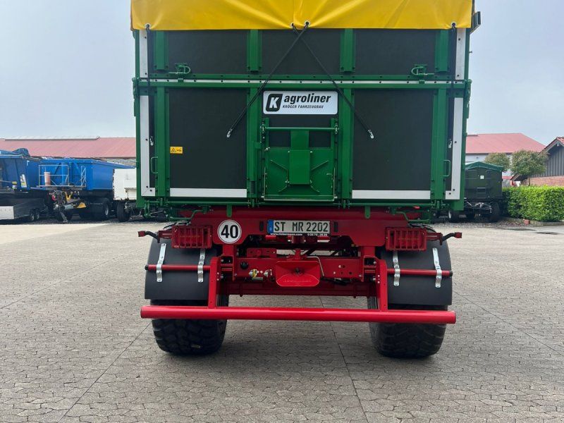 Kröger 18to 560er bereift 3 Schieber mit Kunststoffbordwand Interne Nr.