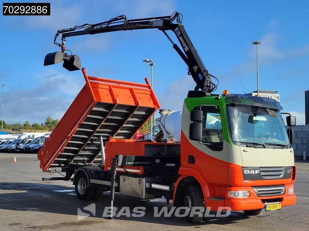 DAF LF LF45.210 4X2 MKG HLK 66 Crane Kran 5m3 tipper Manual Euro 5