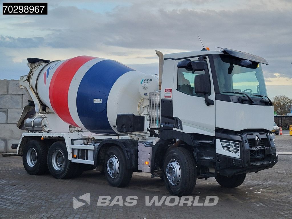 Renault C C 380 8X4 9m3 Schwing Stetter mixer Steelsuspension Automatic Euro 6