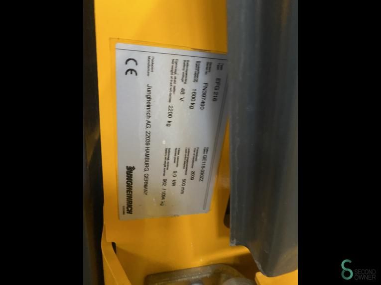 Gabelstapler Elektrisch Jungheinrich EFG 216 2009