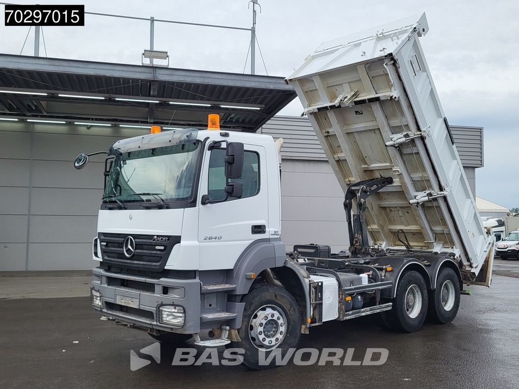Mercedes Axor 2640 6X4 10m3 Meiller Tipper Steelsuspension Manual Euro 4