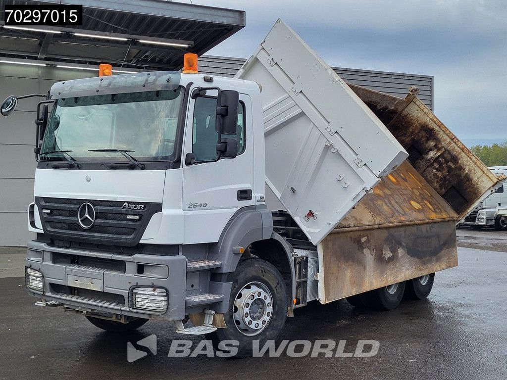 Mercedes Axor 2640 6X4 10m3 Meiller Tipper Steelsuspension Manual Euro 4