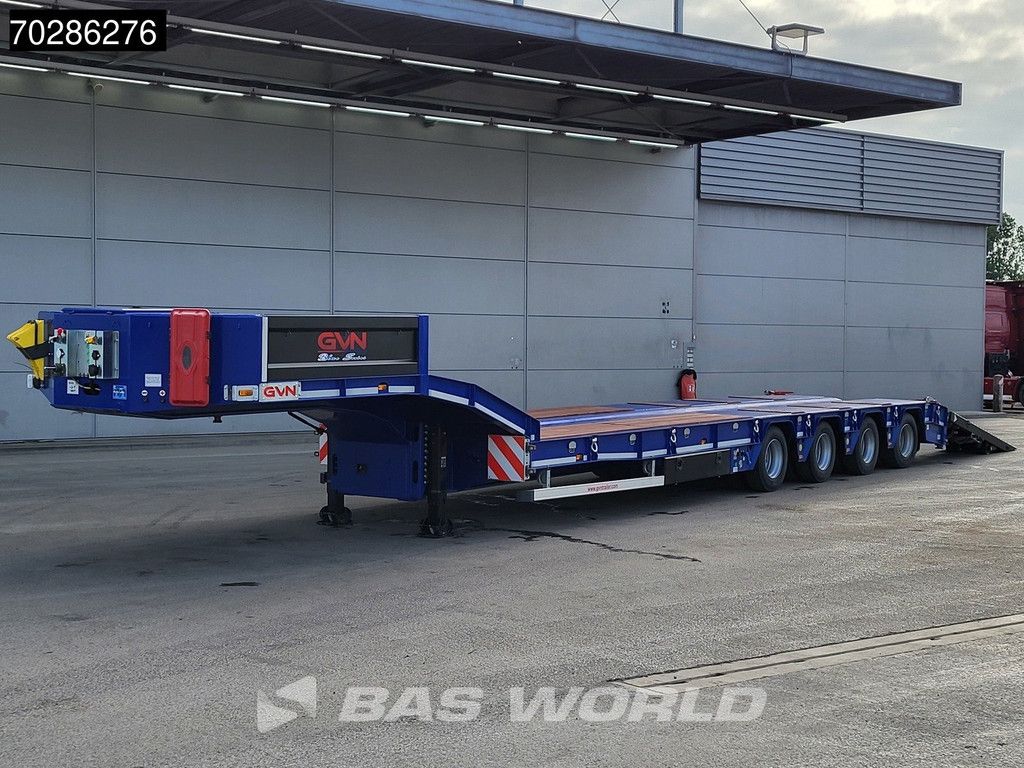 GVN Trailer 4 axles NEW Lift+Lenkachse Hydraulic Ramps