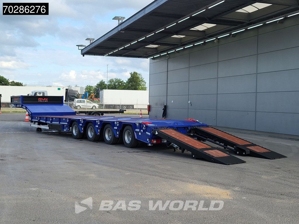 GVN Trailer 4 axles NEW Lift+Lenkachse Hydraulic Ramps