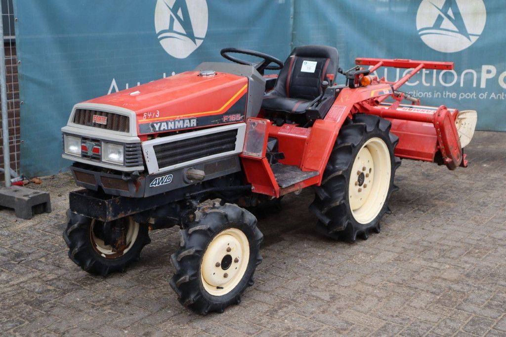 Minitractor Yanmar F165 Diesel 16pk met grondfrees