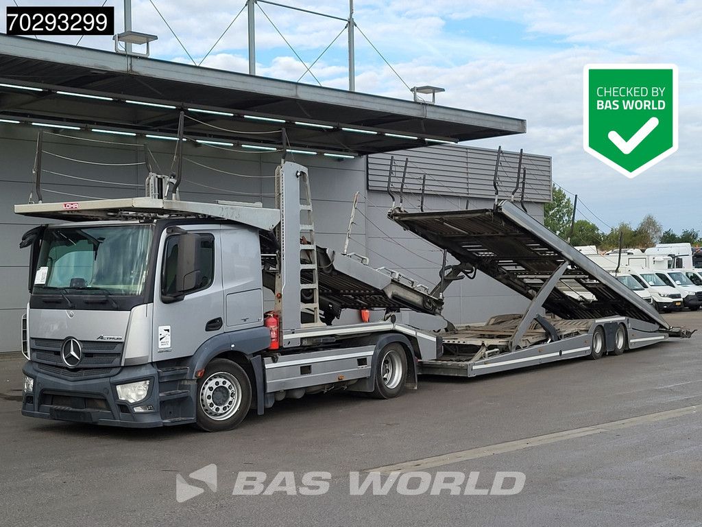 Mercedes Actros 1840 4X2 Lohr Car transporter Retarder 2xTanks AUtomatic Euro 6