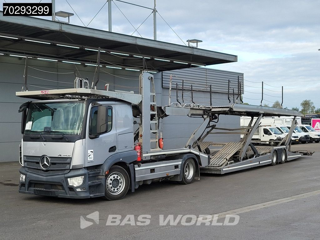 Mercedes Actros 1840 4X2 Lohr Car transporter Retarder 2xTanks AUtomatic Euro 6